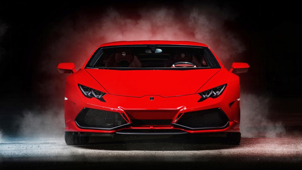Red Lamborghini Huracàn wallpaper
