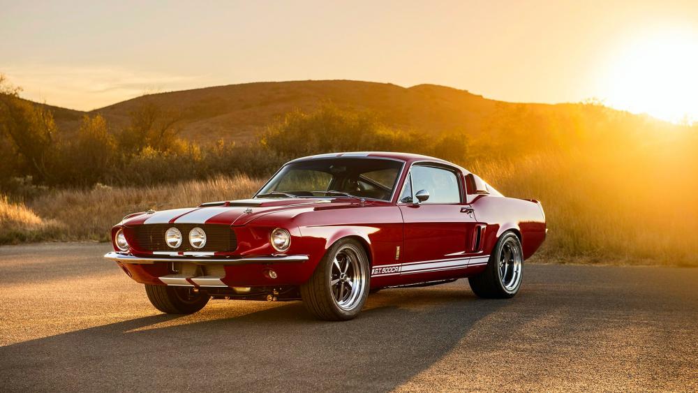 Red Shelby Mustang wallpaper
