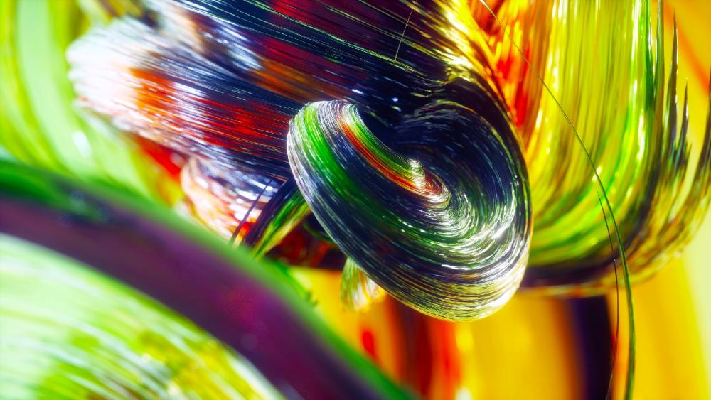 Colorful fibers wallpaper