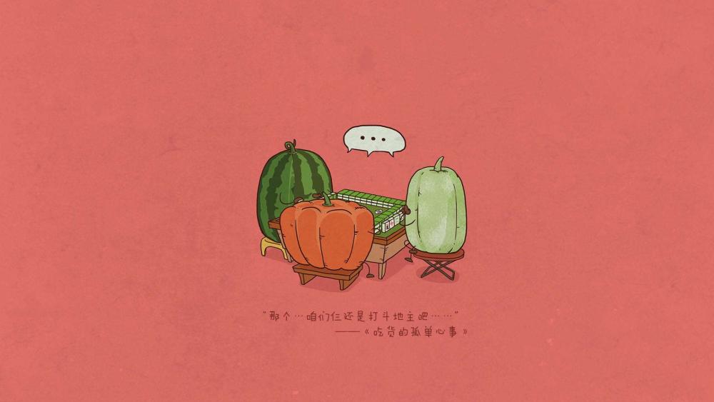 Quirky Watermelon Therapy Session wallpaper