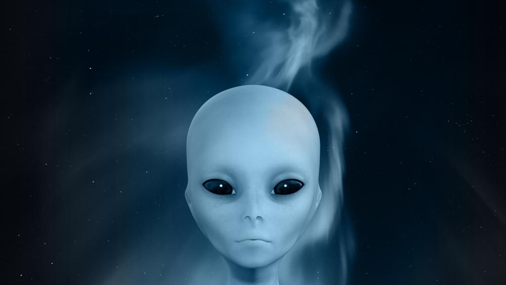 Alien face wallpaper