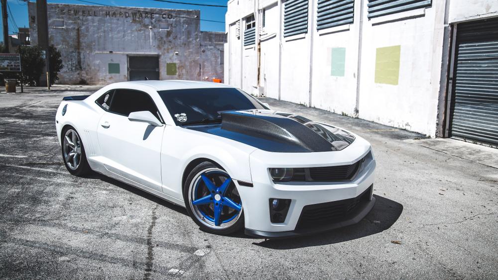 White Chevrolet Camaro wallpaper