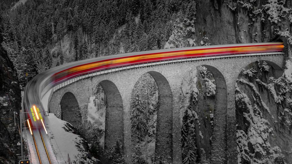Landwasser Viaduct (Switzerland) wallpaper