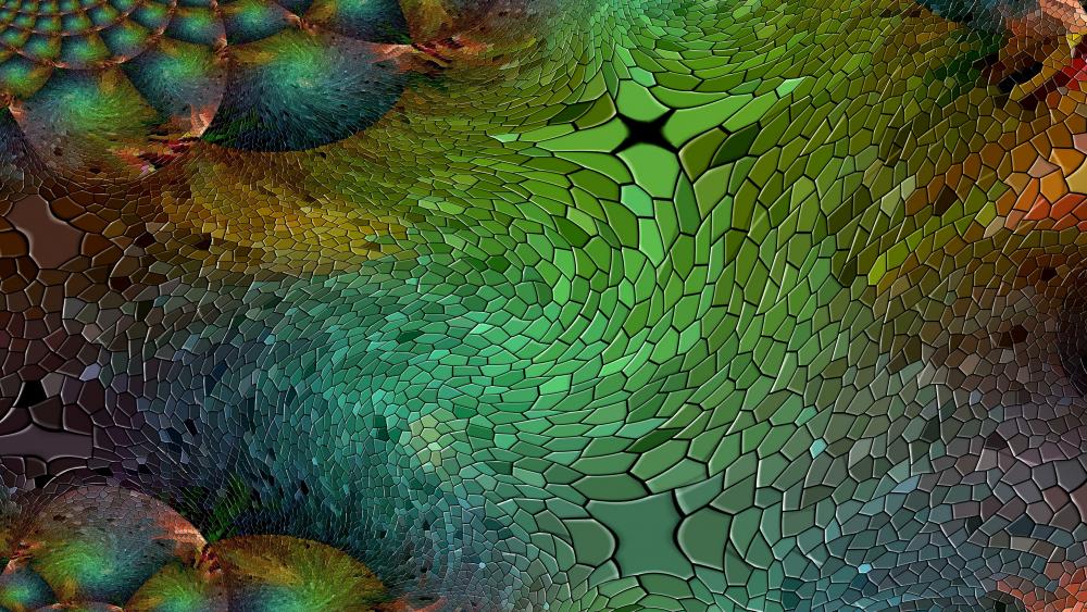 Green fractal wallpaper
