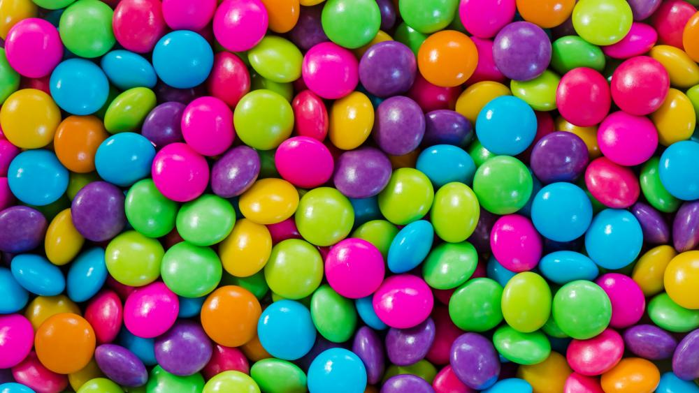 Colorful chocolate candy wallpaper