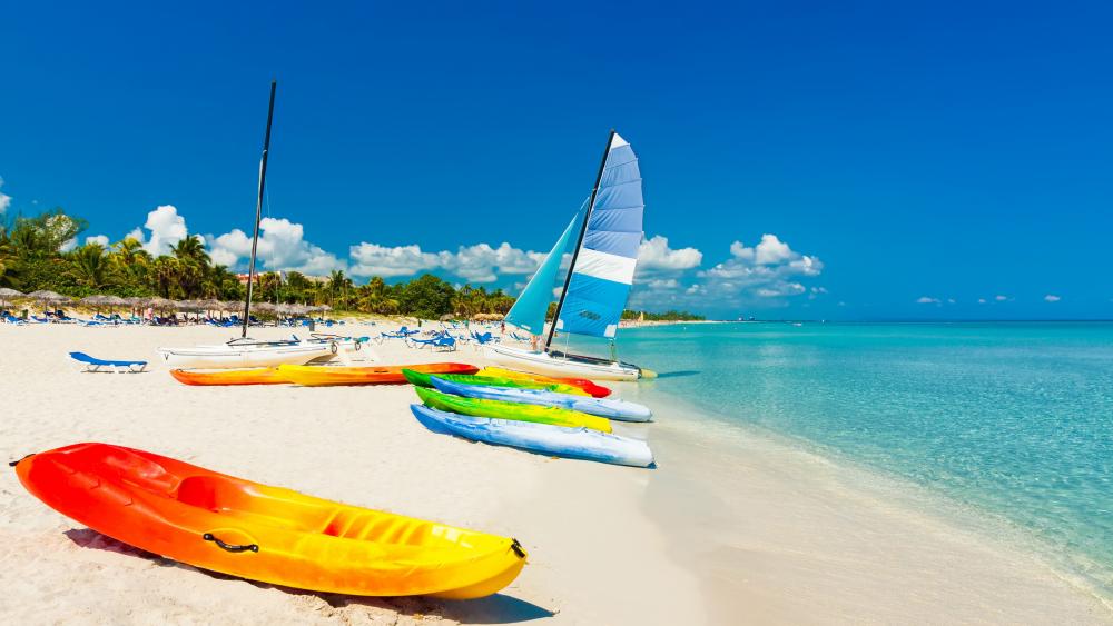 Holiday water sports in Cuba wallpaper
