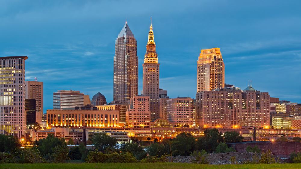Downtown of Cleveland wallpaper