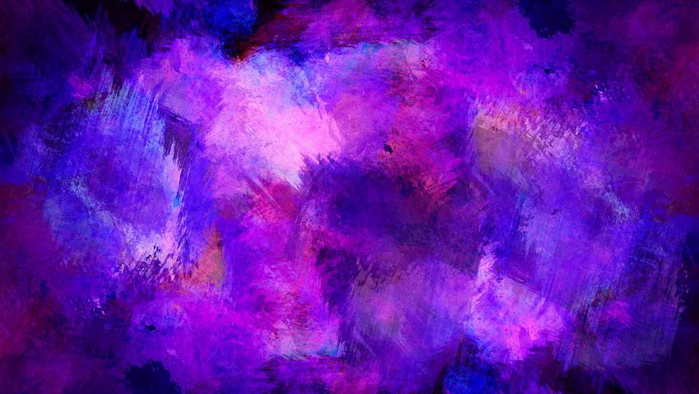 Abstract Blur of Blue and Purple Hues wallpaper