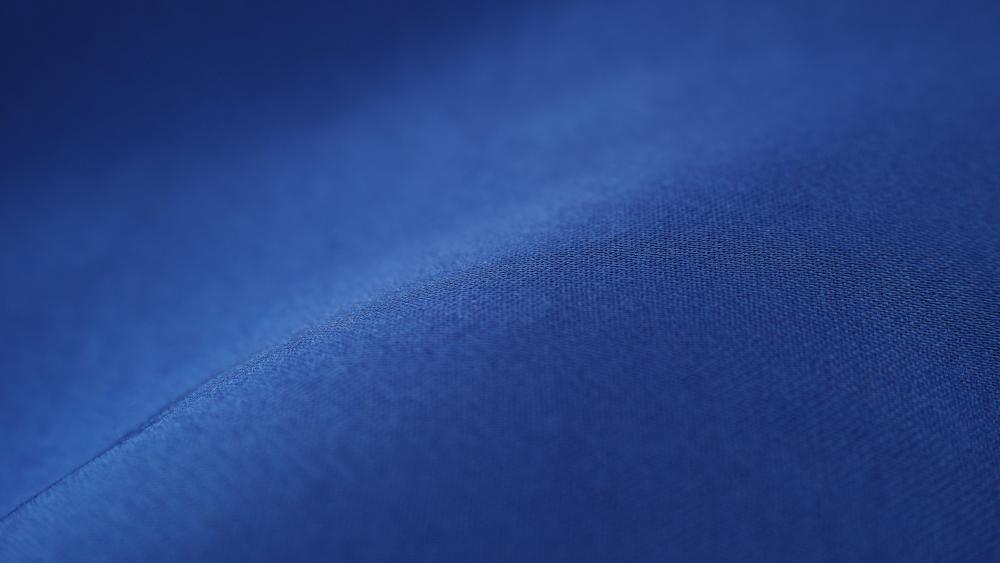 Blue fabric wallpaper