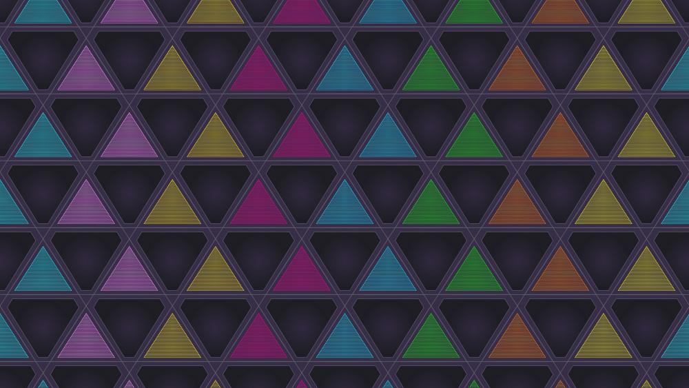 Colorful triangles wallpaper
