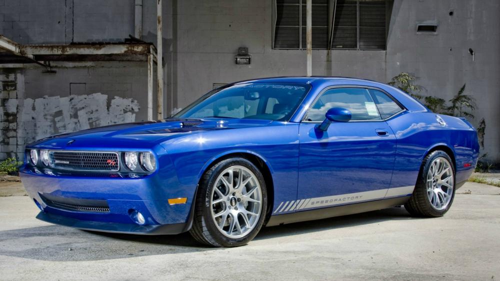 Blue Dodge Challenger wallpaper