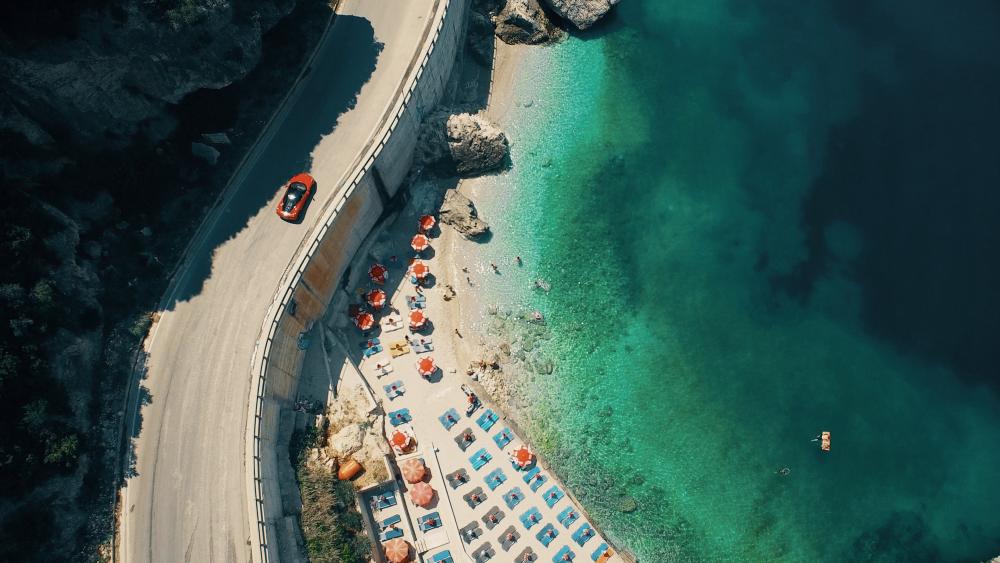 Albanian Riviera beach wallpaper