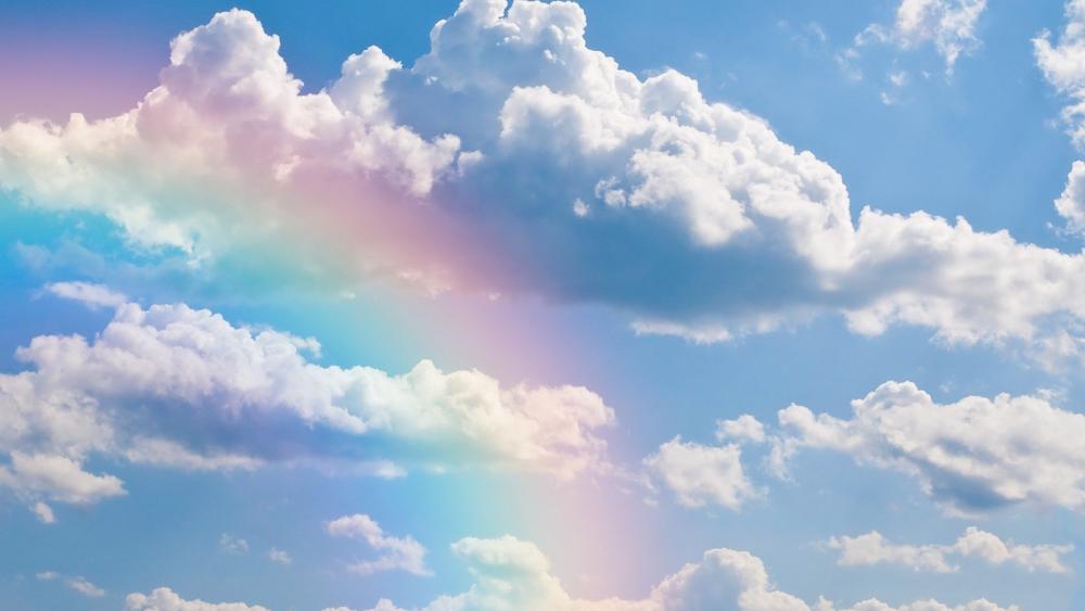 Rainbow in the skies wallpaper