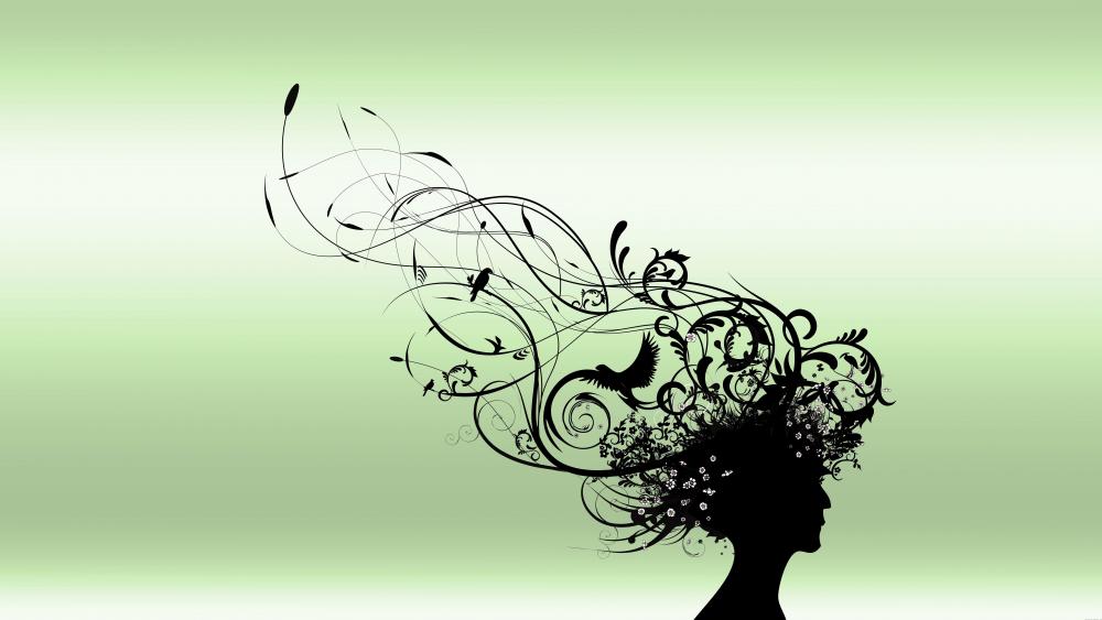 Hairstyle - Abstract art wallpaper