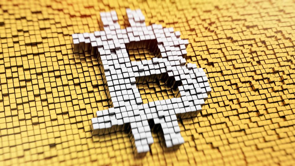3D Bitcoin wallpaper