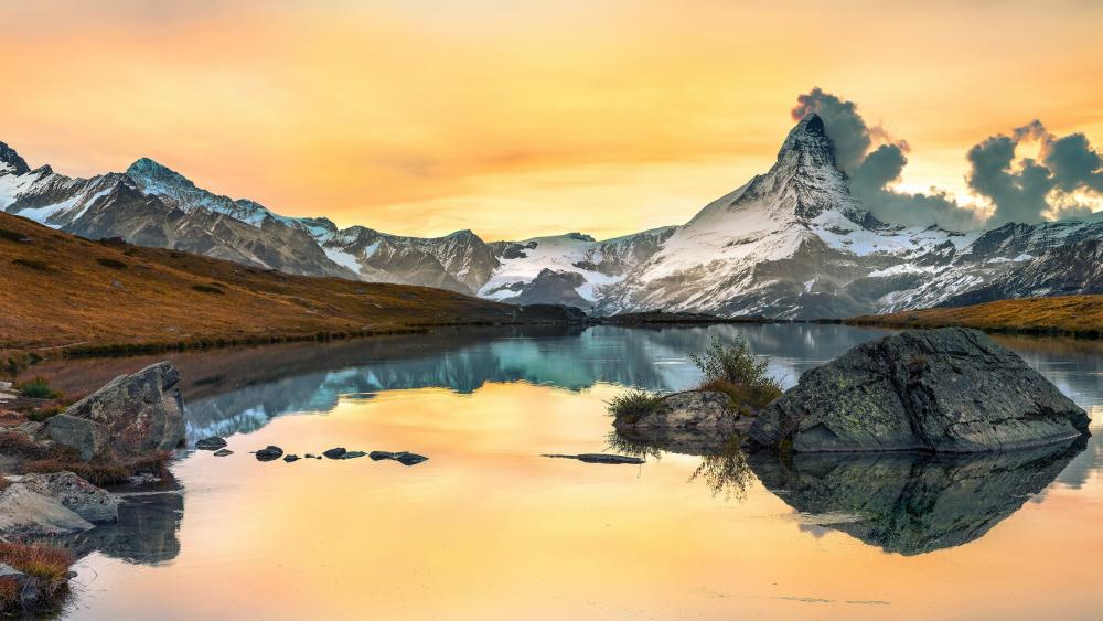 Matterhorn from Riffelsee (Zermatt) wallpaper