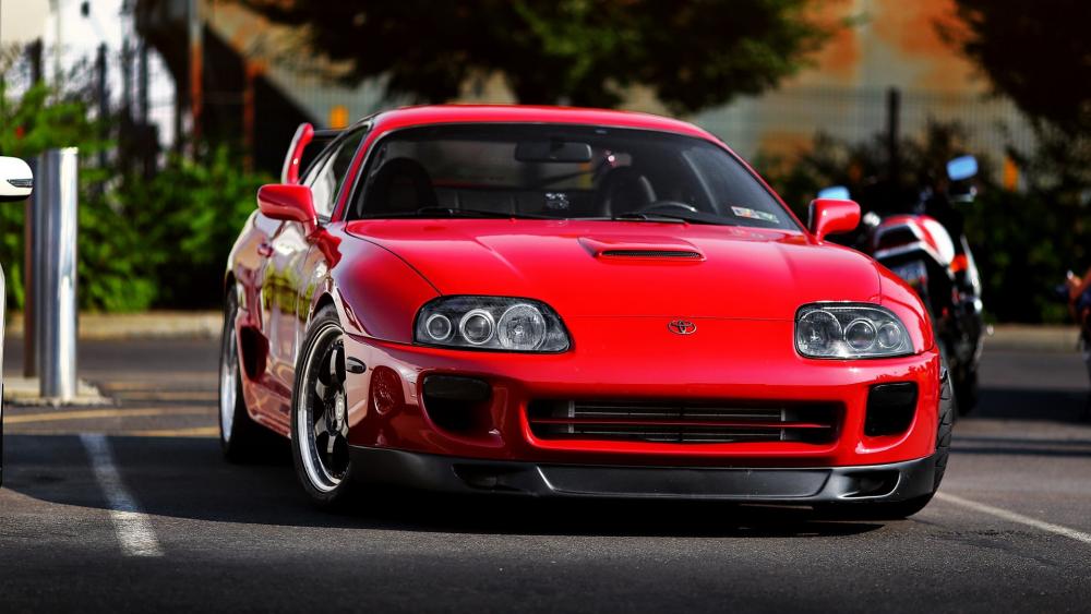 Red Supra Majesty on the Road wallpaper