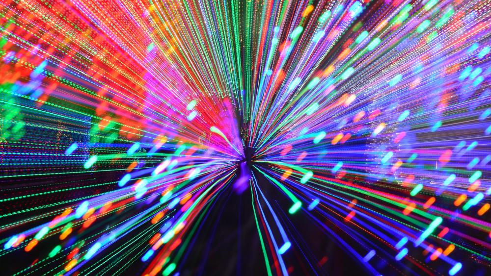 Colorful light show wallpaper