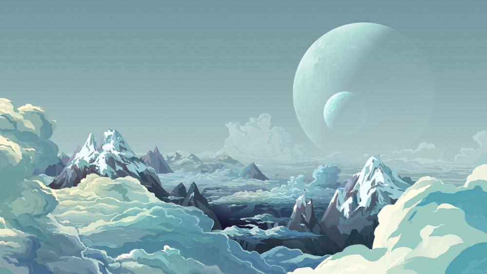 Ice planet wallpaper