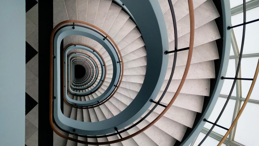 Spiraling Staircase wallpaper