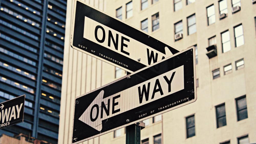 One Way Street Signs wallpaper