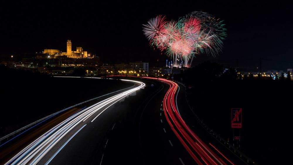 Fireworks in Spain wallpaper
