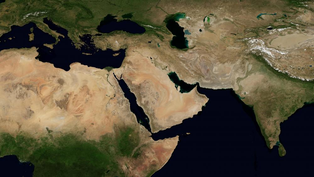 Blue Marble Next Generation (Middle East) wallpaper