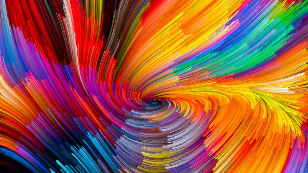 Multicolor whirlpool wallpaper