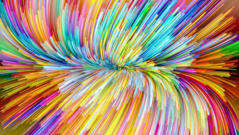 Rainbow colored abstraction wallpaper