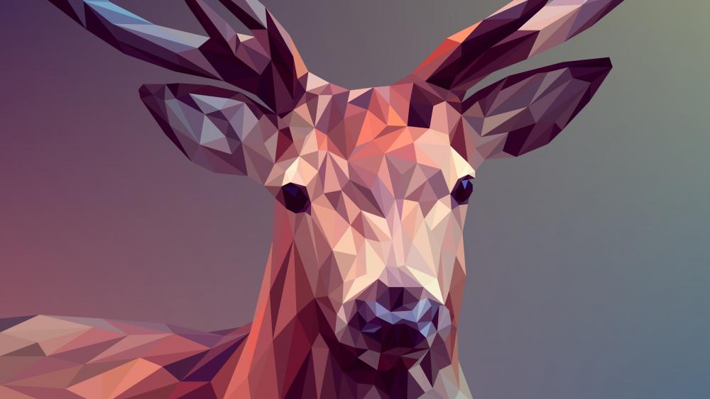 Deer - Polygon Art wallpaper