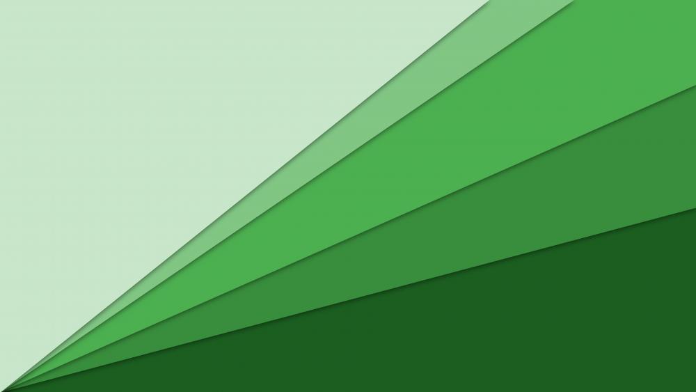 Green gradient material design art wallpaper