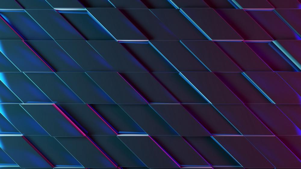 Ultraviolet Neon Geometry wallpaper