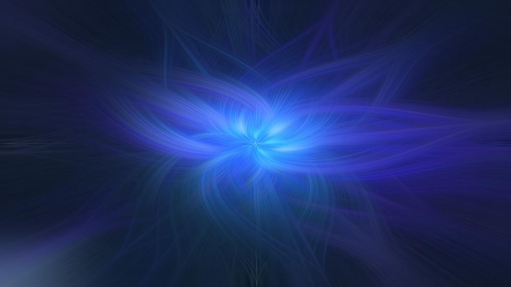 Blue fractal wallpaper