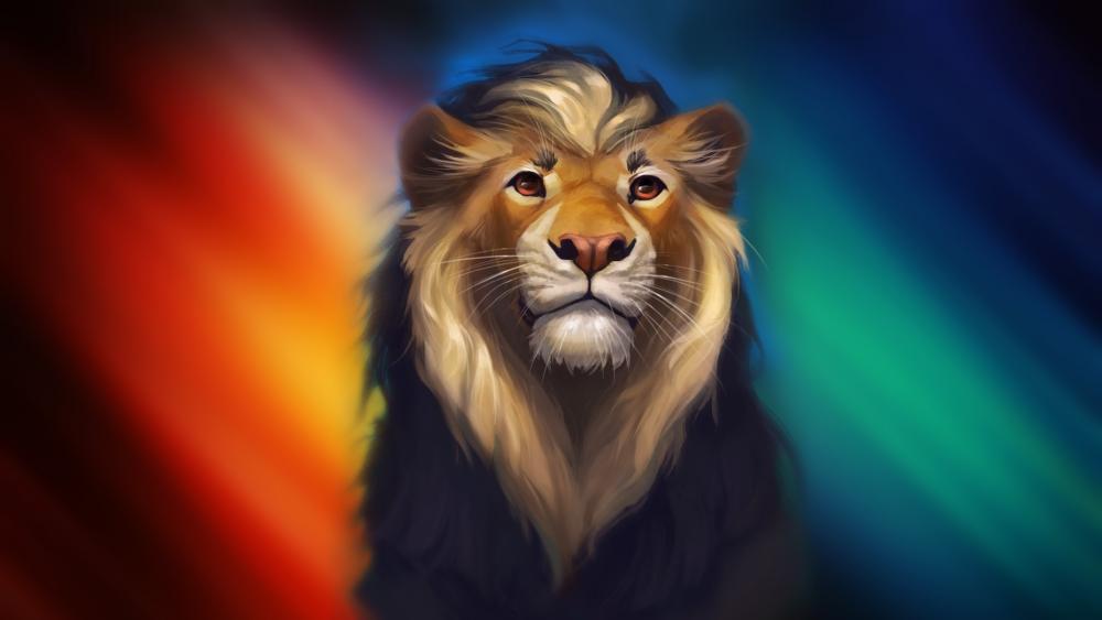 Lion fantasy art wallpaper