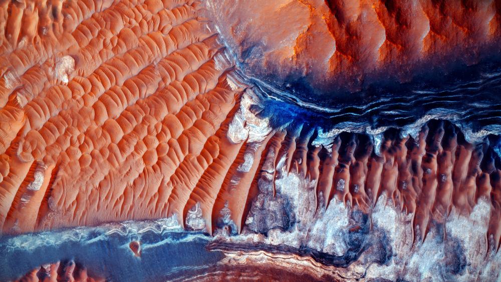Mars desert wallpaper