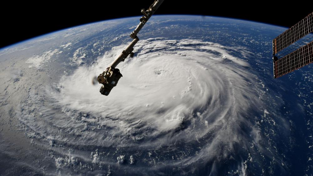 Hurricane Florence from Space wallpaper