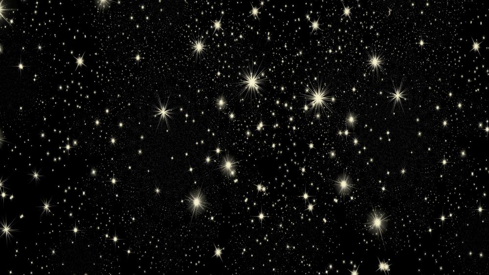 Glowing stars wallpaper
