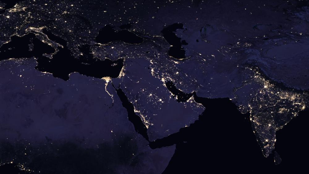 Night Lights of the Middle East wallpaper
