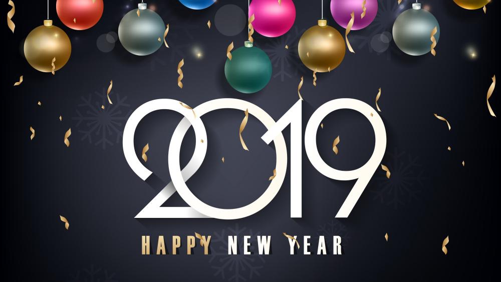 2019 Happy New Year wallpaper