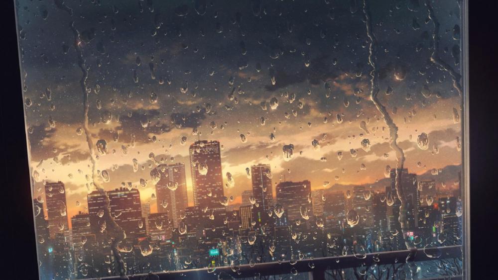 Rainy City wallpaper