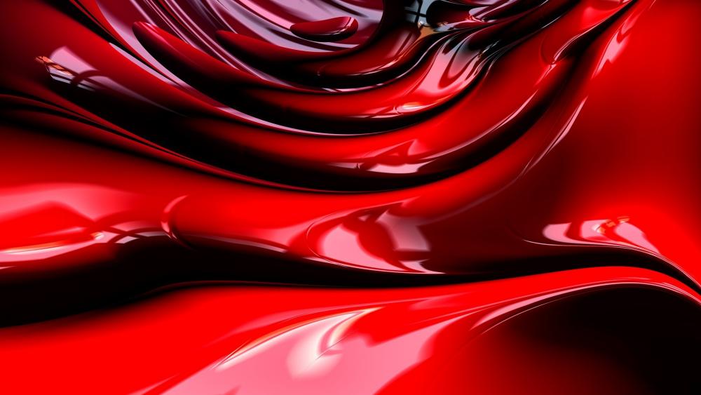 3D red abstraction wallpaper