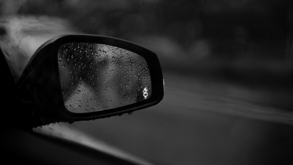 Ghost in the rearview mirror wallpaper