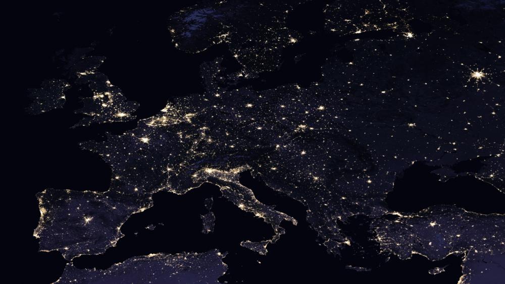 Night Lights of Europe 2016 wallpaper