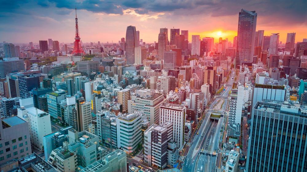Tokyo skyline wallpaper