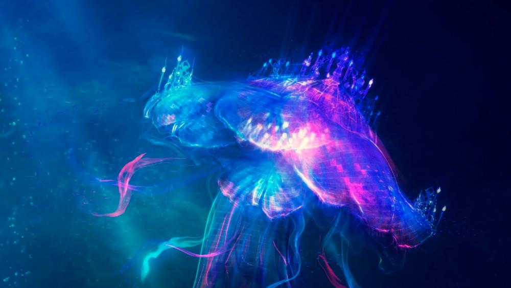 Illuminating Jellyfish wallpaper