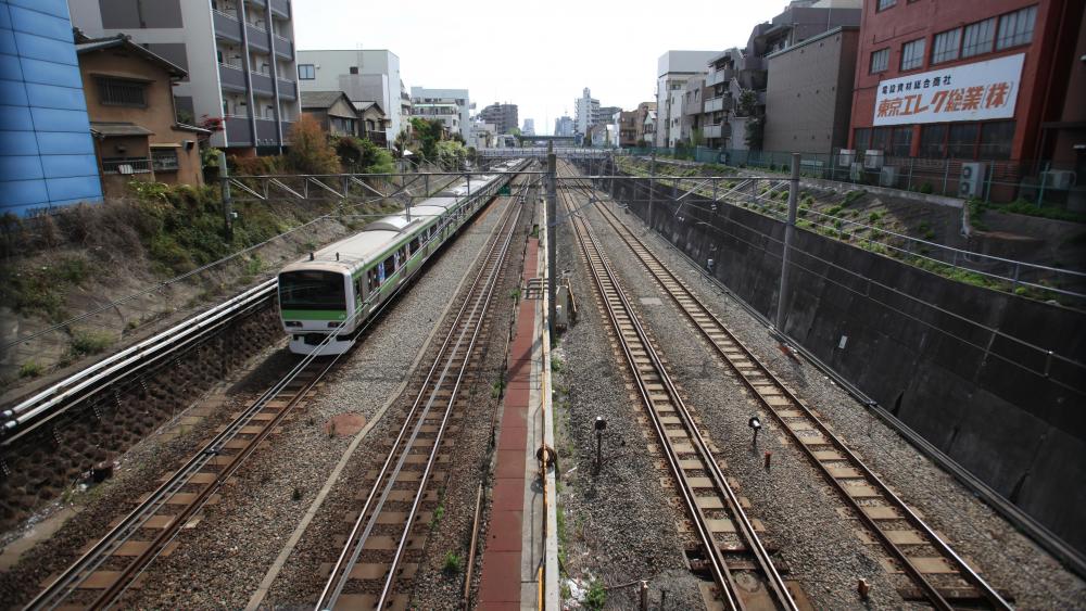Train Tracks Through Tokyo wallpaper