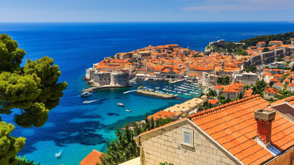 Dubrovnik and the Adriatic Sea wallpaper
