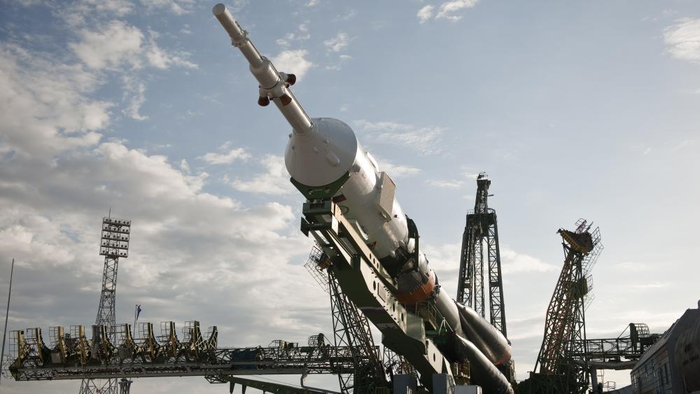 The Soyuz TMA-01M at the Launch Pad wallpaper