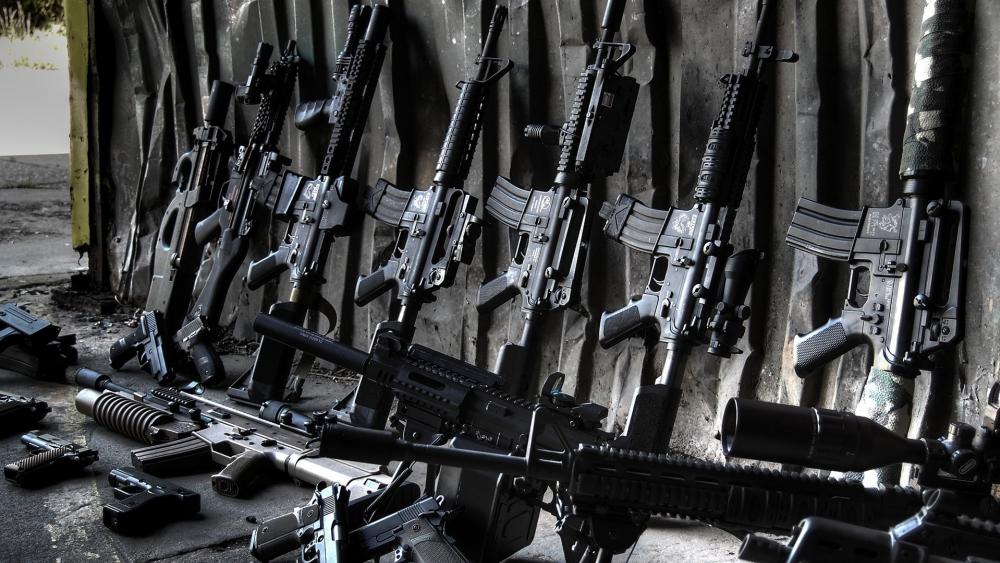 Arsenal of Power - Military Firearm Collection wallpaper