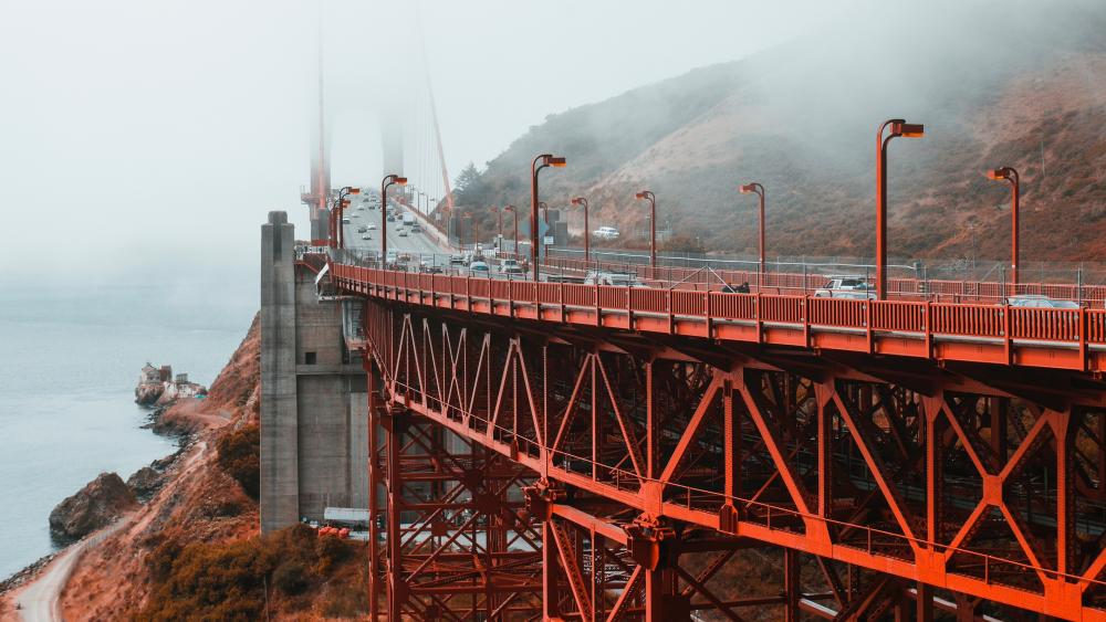 Fog Over the Golden Gate wallpaper